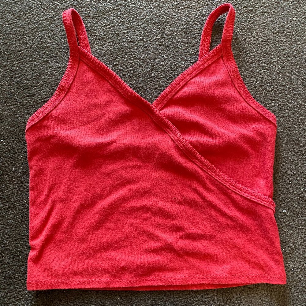 Red tank top